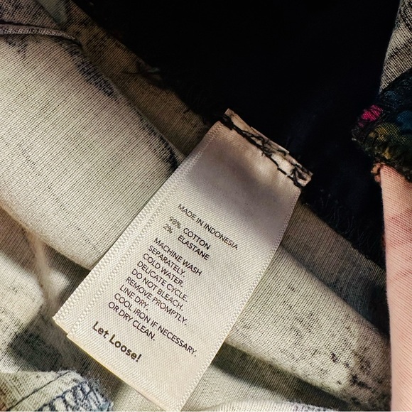 Kate Spade Saturday ‘Slim Fit Zip Pant’ in Navy Blue ‘Aurora’ Abstract Size 2 - Picture 9 of 14